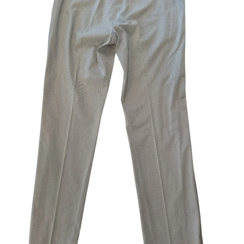 Banana Republic Mens 36x34 Blue Seersucker Striped Tailored Slim Fit Pant Chino